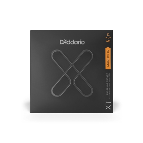D'Addario XTM1140 XT Phosphor Bronze Mandolin Strings, Medium, 11-40