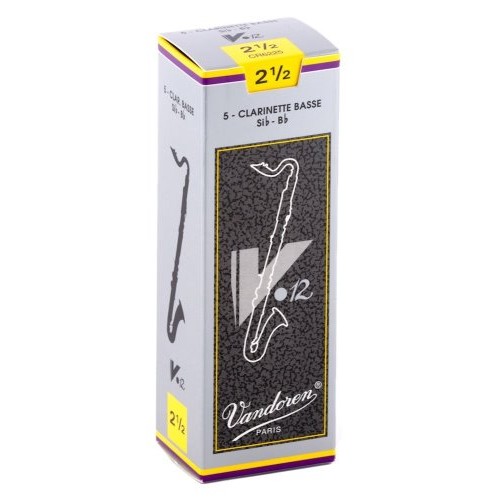 Vandoren V12 Bass Clarinet Reeds, Box of 5