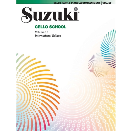 Suzuki Cello School Cello Part, Volume 10 (includes Piano Acc.)