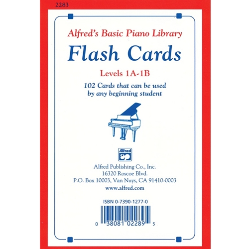 Alfred's Basic Piano Library Flash Cards 1A & 1B