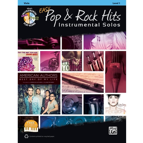 Easy Pop and Rock Hits Instrumental Solos For Strings - Viola