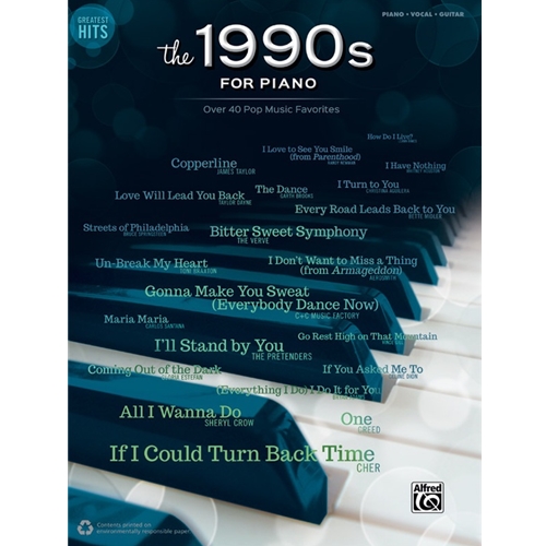 Greatest Hits: The 1990s for Piano [Piano/Vocal/Guitar]