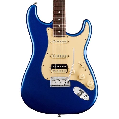 Fender American Ultra Stratocaster HSS Electric Guitar, Cobra Blue