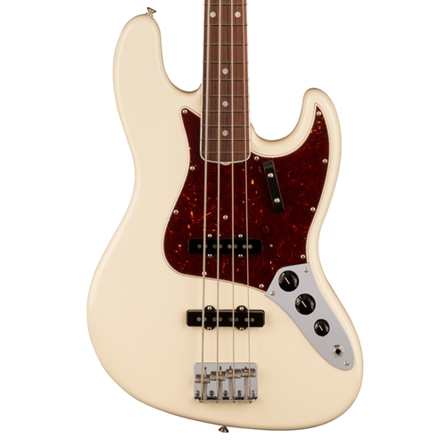 Fender American Vintage II 1966 Jazz Electric Bass Guitar, Olympic White