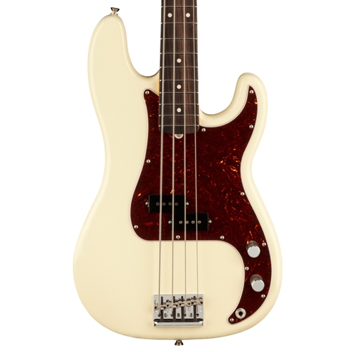 Fender American Professional II Precision Electric Bass Guitar, Olympic White