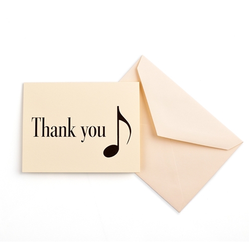 Music Gift RBS05 Thank You - Boxed  Notecards