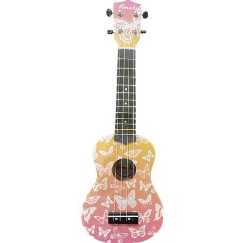 Amahi DDUK14 Tropical Series Sunset Mariposa Soprano Ukulele