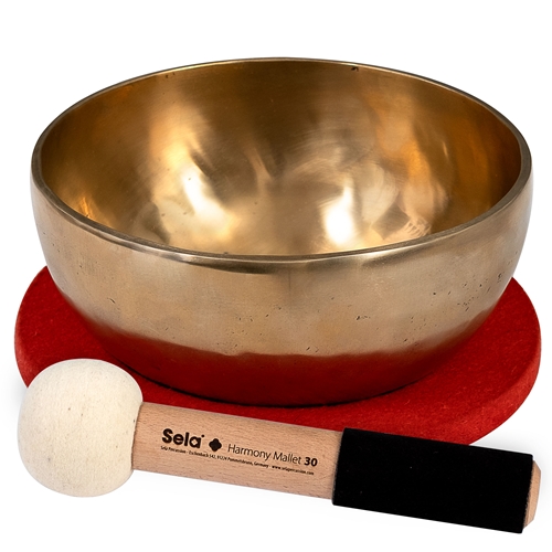 SELA SE264 8.7" Brass Harmony Singing Bowl, 22cm