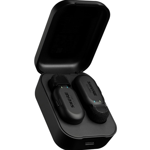 Shure MV-TWO-Z7 MoveMic Two Two Wireless Lavs to Phone Mic w/Charging Case