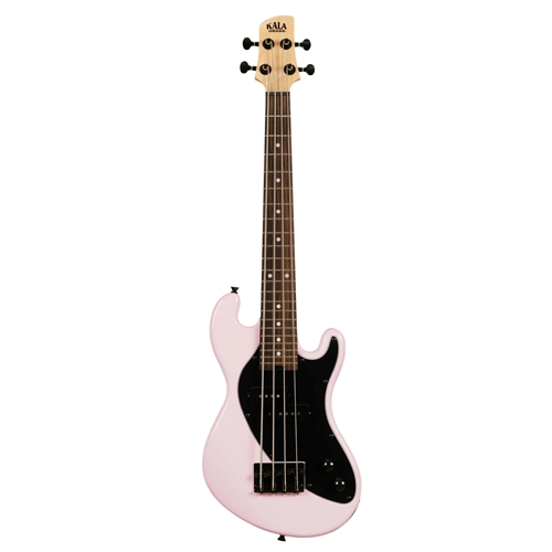Kala UBASS-SB-LP-FS Solid Body 4-String Pale Pink Fretted U-BASS