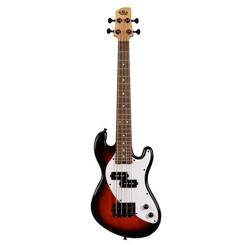 Kala UBASS-SB-TB-FS Solid Body 4-String Tobacco Burst Fretted U-BASS