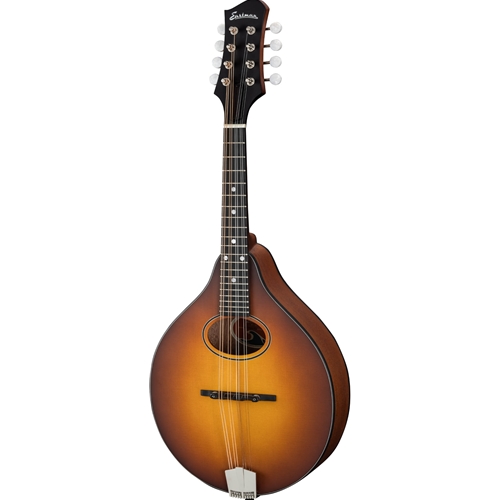 A-Style Mandolin with Oval Hole and Flat Back, Goldburst