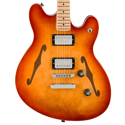 Squier Affinity Series Starcaster Deluxe Electric Guitar, Sienna Sunburst