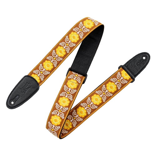 Levy's M8HT-27 Yellow Flower Power Hootenanny Strap