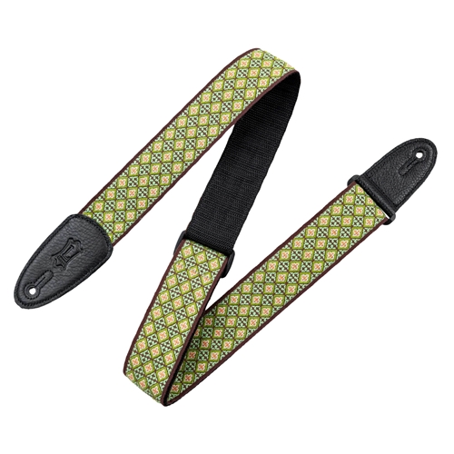 Levy's M8HT-25 Green Mosaic Hootenanny Guitar Strap