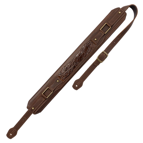 Levy's MCH11APX-BRN 3" Brown Apex Leather Guitar Strap With Padding And Hardware