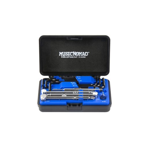 Music Nomad MN235 Premium Guitar Tech Truss Rod Wrench Set w/ Case - 11 pcs