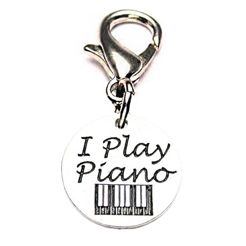 Chubby Chico Charms CH00020 I Play Piano Zipper Pull