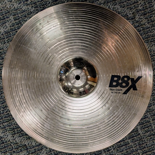 Used Sabian B8X 16" Thin Crash Cymbal