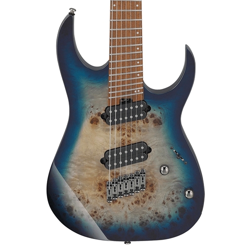 Ibanez RGMS7PB 7-String Electric Guitar, Cosmic Blue Starburst