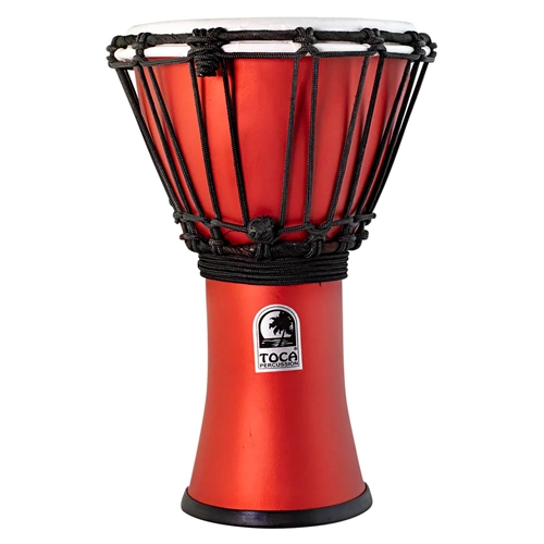 Toca TFCDJ-7MTRR Racing Red 7" Freestyle Colorsound Matte Djembe