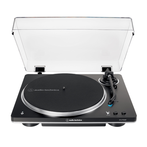 Audio Technica AT-LP70XBT-BS AT-LP70XBT Fully Automatic Belt-Drive Tunrtable w/Bluetooth, Black/Silver