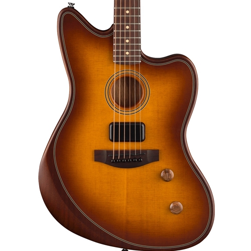 Fender Acoustasonic Standard Jazzmaster Electric Guitar, Honey Burst