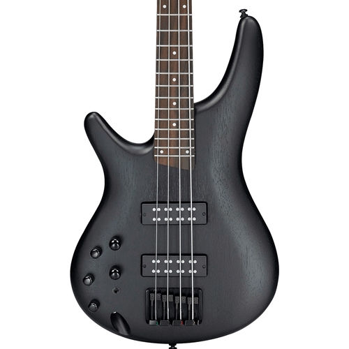 Ibanez SR300EBL Standard Left-Handed Electric Bass Guitar, Weathered Black