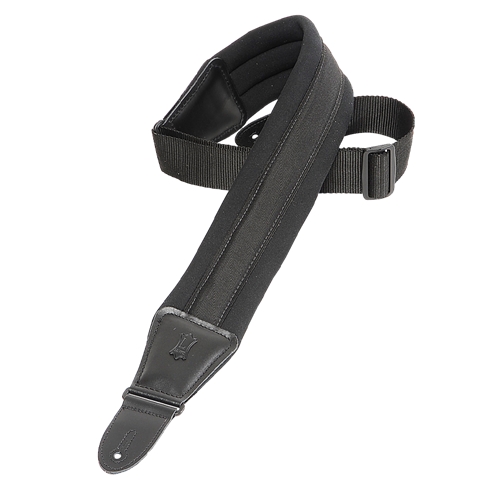 Levy's PM48NP3-BLK 3.25" Neoprene Guitar Strap, Black