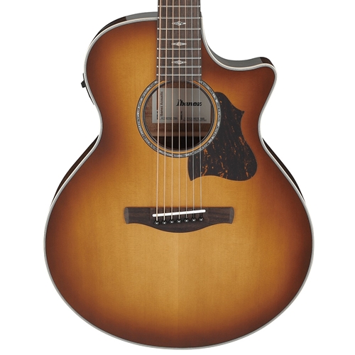 Ibanez AE3007FMHTBH AE3007FMH 7-String A/E, Tobacco Edge Burst High Gloss