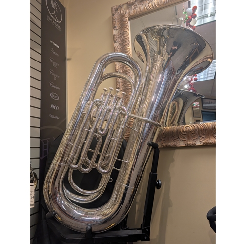 Eastman EBB431S Advanced Series 4-Valve 4/4 Tuba, Silver