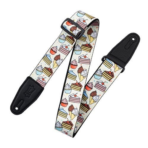 Levy's MP2TG-004 Cake and Ice Cream - Tasty Grooves Poly Guitar Strap