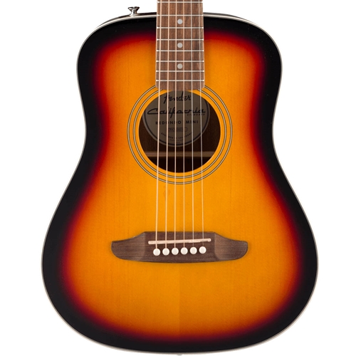 Fender California Standard Redondo Mini Acoustic Guitar with Bag, 3-Color Sunburst