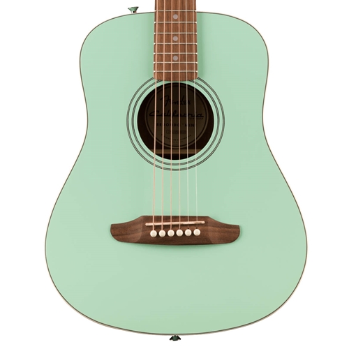 Fender California Standard Redondo Mini Acoustic Guitar with Bag, Surf Green