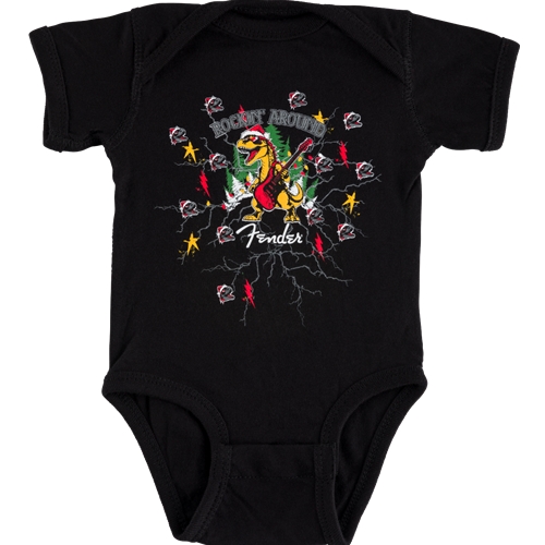 Fender 9195223 2025 Christmas Dinosaur Baby Onesie