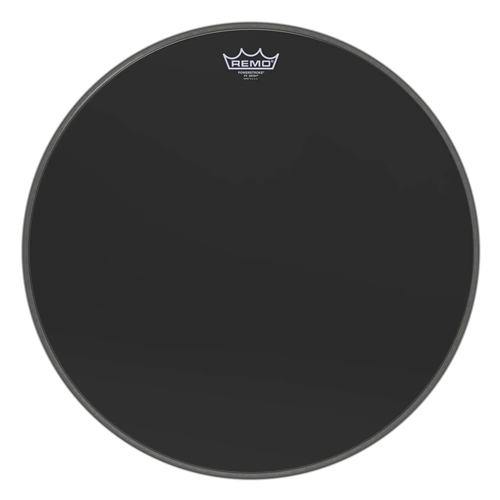 Remo P3-1020-ES 20" Powerstroke P3 Ebony Bass Drum Head w/5" DynamO
