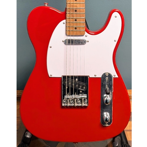 Used Harley Benton VT Series Tele Style Electric Guitar, Red