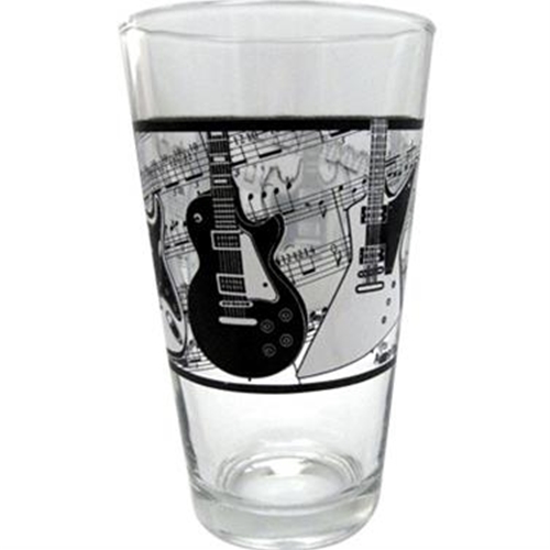 Aim AIM6249 17oz Guitars/Sheet Music Pint Glass