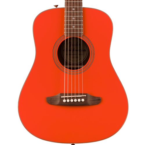 Fender California Standard Redondo Mini Acoustic Guitar, Fiesta Red