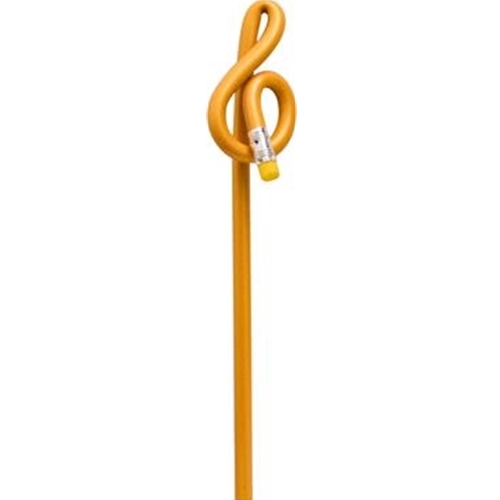 Aim AIM1603A G-Clef Shaped Pencil, Yellow