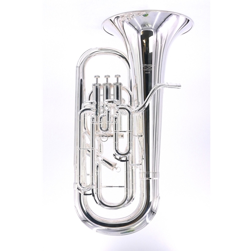 Willson WEUK56S K56 Bb Compensating Euphonium, Silver Plated, 3+1 Pistons