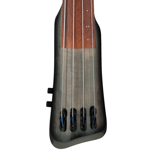 Ibanez UB804 4-String Upright Electric Bass Guitar, Black Ice Burst Low Gloss