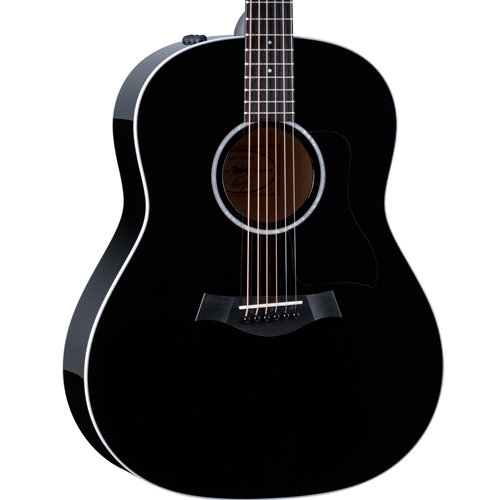 Taylor 214ce-BLK Plus Grand Auditorium Acoustic Guitar with Electronics, Black
