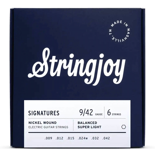 String Joy SJ-BAL9 Balanced Super Light Gauge (9-42)Signatures Nickel Wound Electric Guitar Strings
