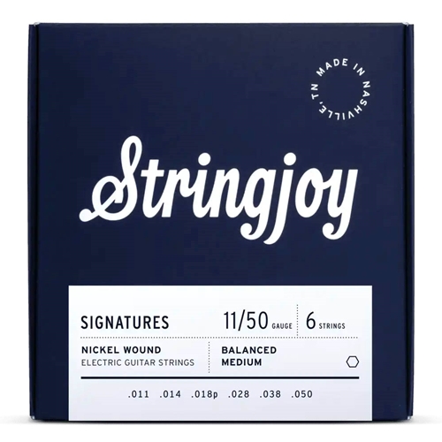 String Joy SJ-BAL11 Balanced Medium Gauge (11-50) Signatures Nickel Wound Electric Guitar Strings