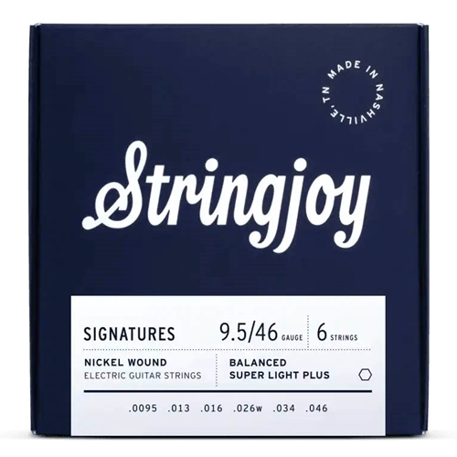 String Joy SJ-BAL95 Balanced Super Light Plus Gauge (9.5-46) Signatures Nickel Wound Electric Guitar Strings