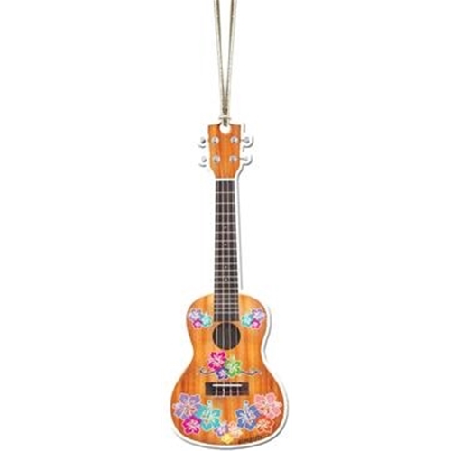 Aim AIM55574 Ornament Ukulele With Flowers Acrylic