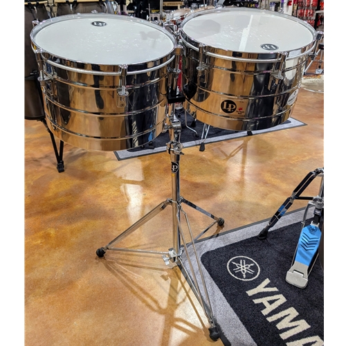 Used LP Tito Puente 14" and 15" Timbale Set