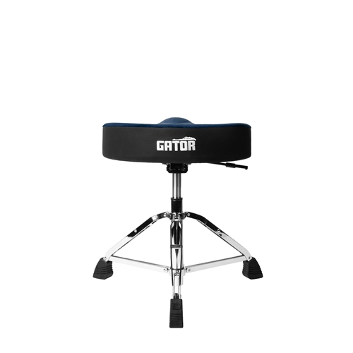Gator GP-DTH-ASD-BL Blue Drum Throne Saddle Seat with Air Ride Height Adjustment