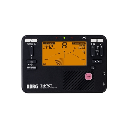 Korg TM70CBK Tuner Metronome with Contact Microphone